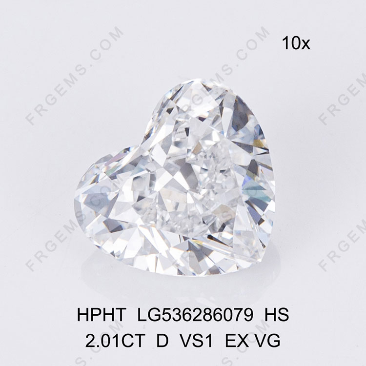 D Color Heart Shaped Faceted Lab Grown Diamond Loose Diamonds with IGI Certificate wholesale from China