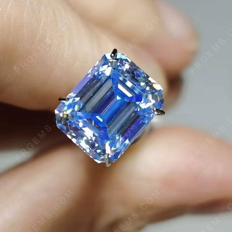 Ice blue Color Loose Moissanite Heart square Radiant Oval Pear Shaped Gemstones Wholesale from China