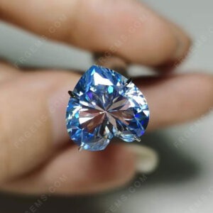 Ice-blue-color-Moissanite-Heart-shaped-Faceted-cut-Gemstones-Cheap-price-wholesale