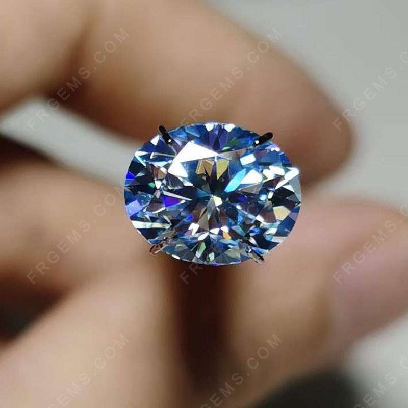 Ice blue Color Loose Moissanite Heart square Radiant Oval Pear Shaped Gemstones Wholesale from China