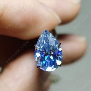 Ice-blue-color-Moissanite-Pear-shaped-Faceted-cut-Gemstones-China-wholesale