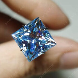 Ice-blue-color-Moissanite-Square-princess-cut-Loose-Gemstones-wholesale-China