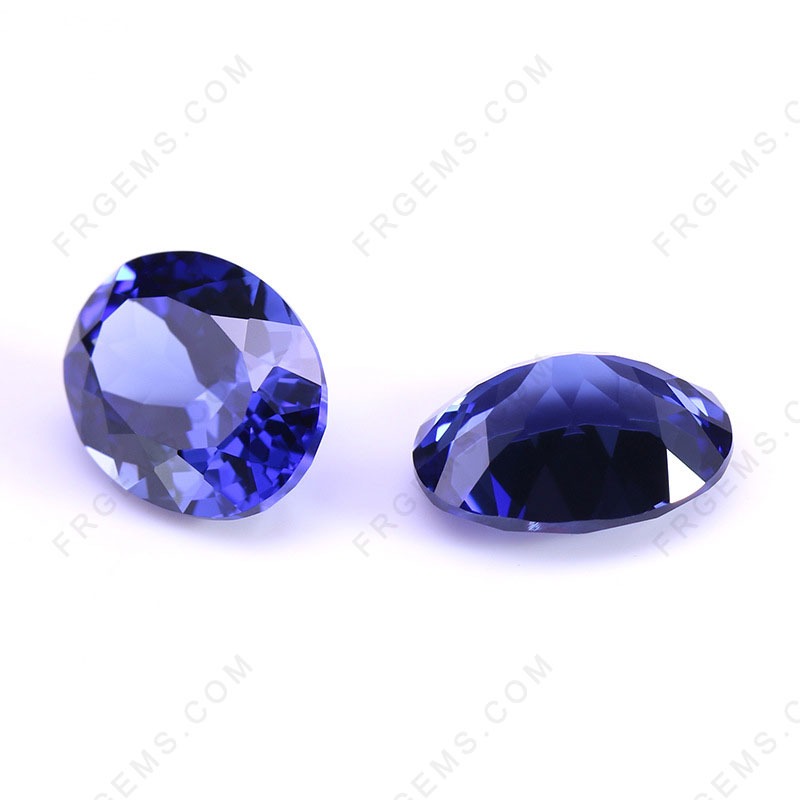 Lab Grown Royal Blue Sapphire Color Oval Shaped Faceted cut Gemstone wholesale at factory price