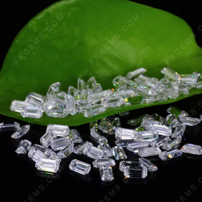 HPHT Lab Grown Diamond DEF Color VVS VS Emerald cut Loose gemstones Wholesale from China