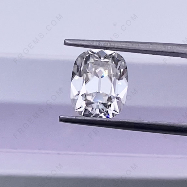 Elongated Cushion OMC Old Mine Cut Loose Moissanite D White Color Excellent quality VVS GRA Certificate Gemstones