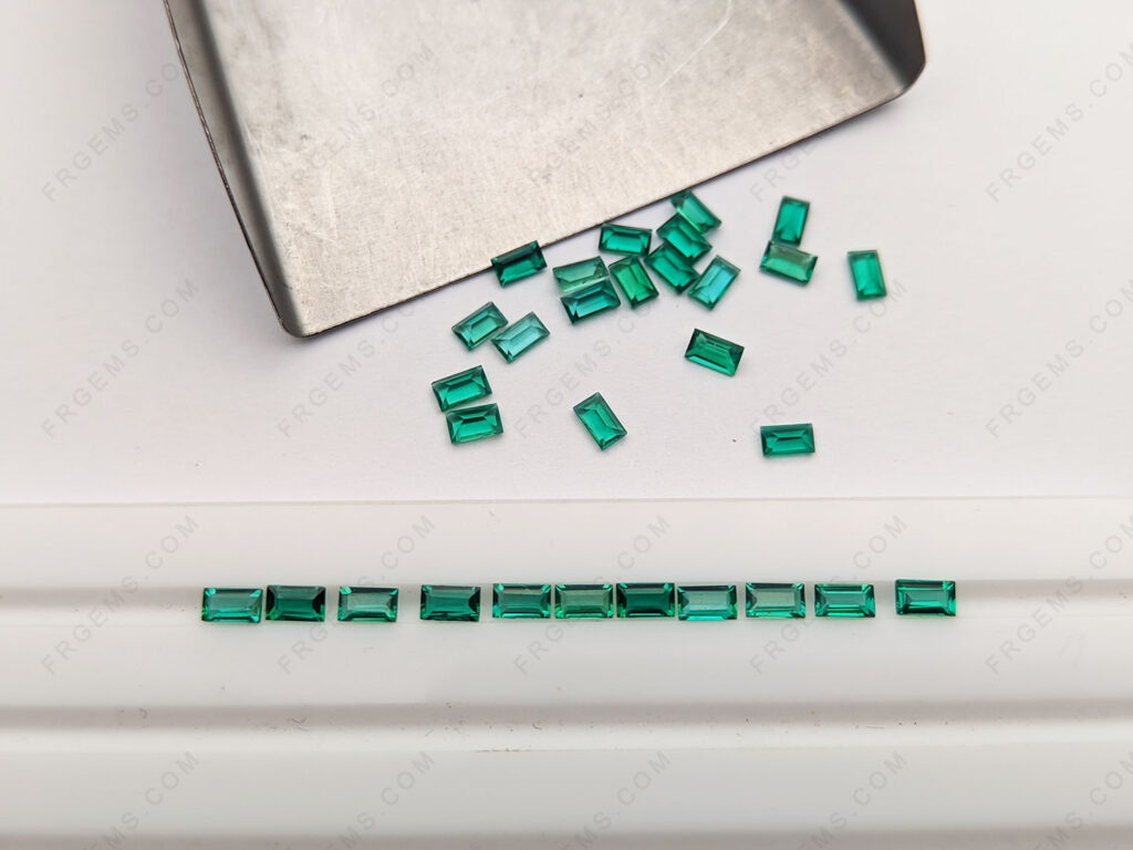 Baguette-Shaped-Lab-Grown-Emerald-Green-color-3.5x2mm-loose-gemstones-wholesale