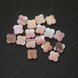 Buy-Pink-color-Mother-of-pearl-Clover-Loose-Stones-China-wholesaler
