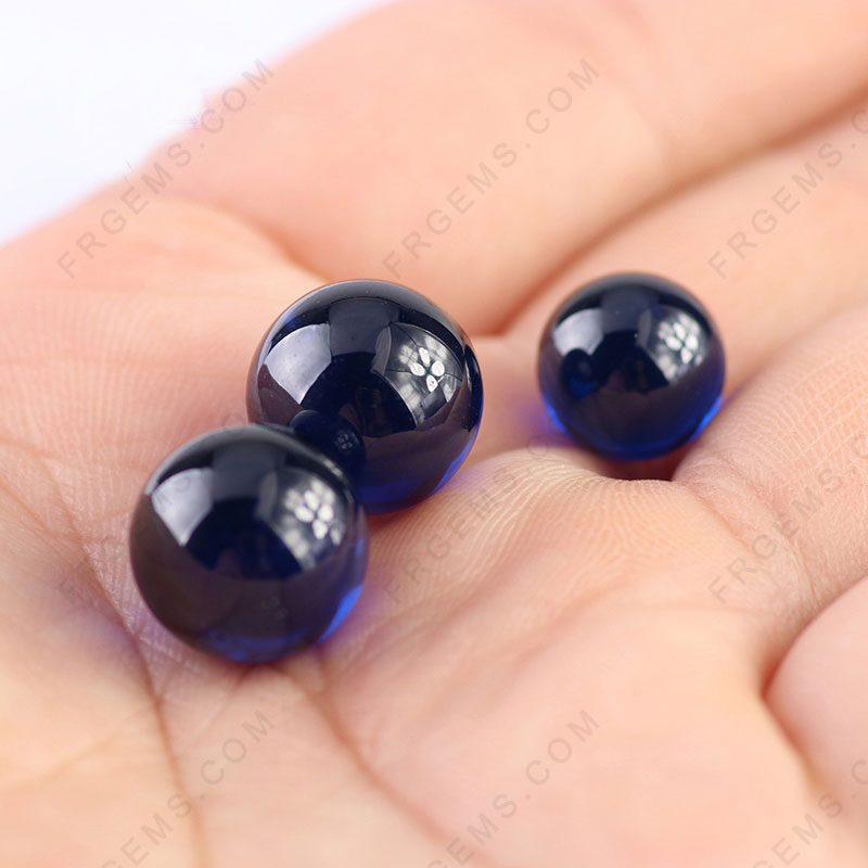 Sapphire-Blue-Color-Round-smooth-balls-6mm-8mm-beads-China-wholesale-Suppliers