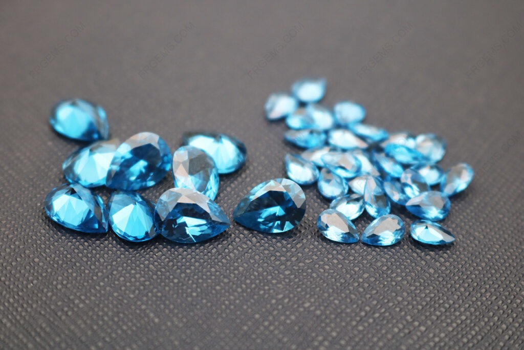 Spinel-Swiss-blue-Color-Pear-Shape-Faceted-Cut-gemstones-Suppliers-in-China