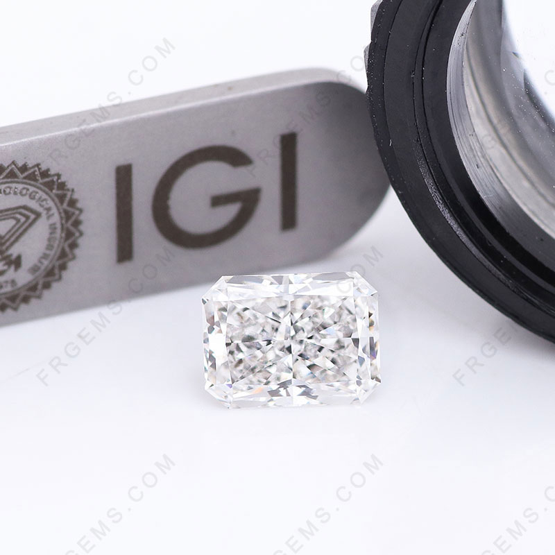 China Lab Grown Diamonds F Color Radiant cut Diamond with IGI Certificate wholesale