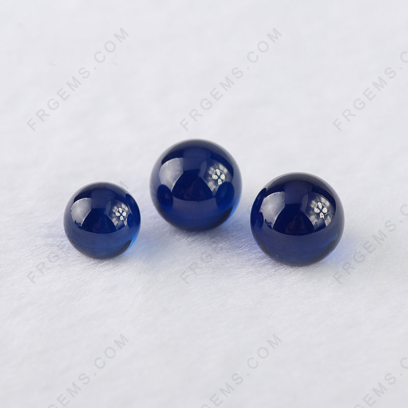 wholesale-Synthetic-Corundum-Blue-sapphire-Color-Round-smooth-balls-from-China