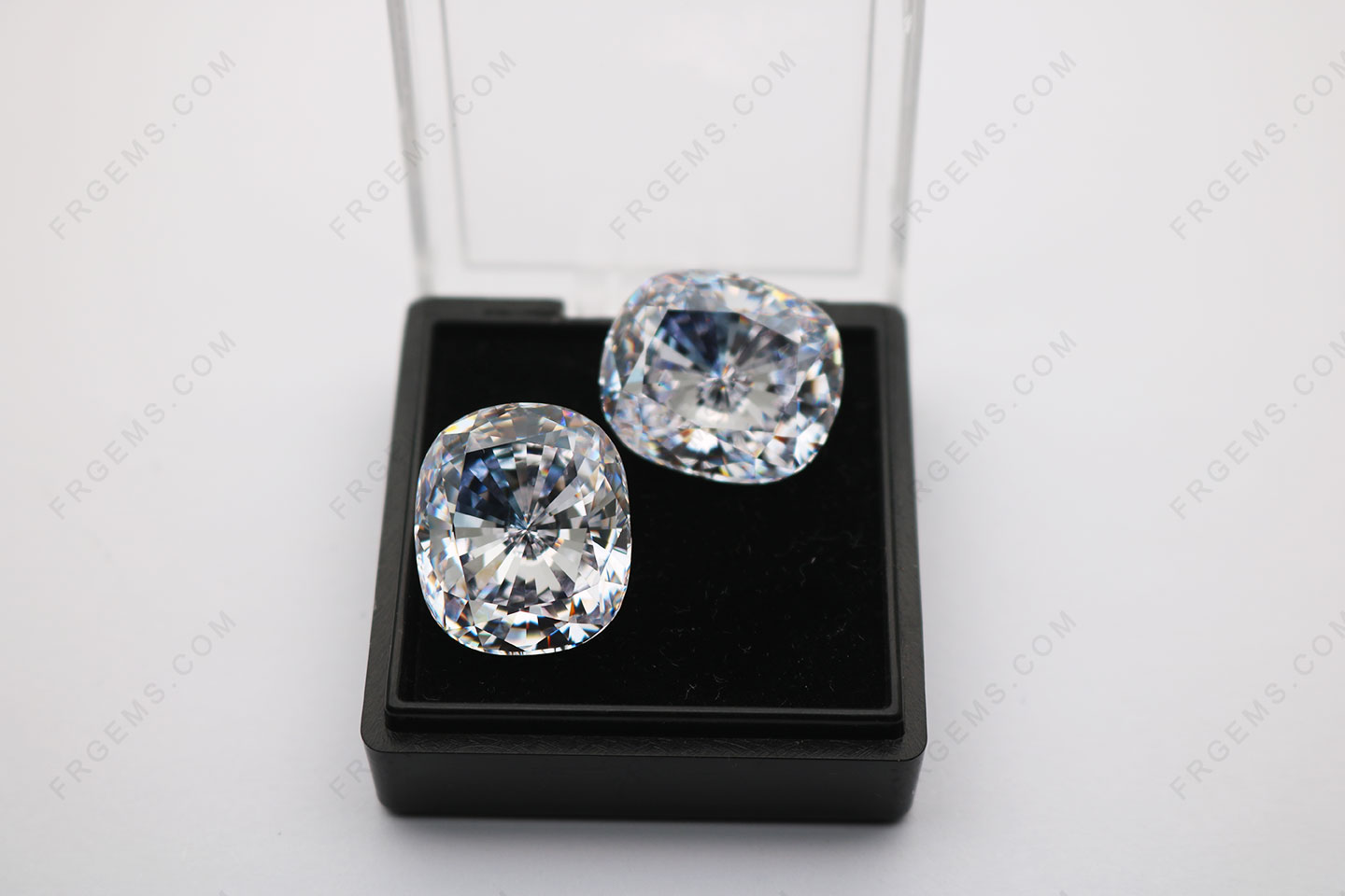 China Cubic Zirconia 5A Best quality White color Elongated Cushion Shape Quadrillion Cut Gemstones