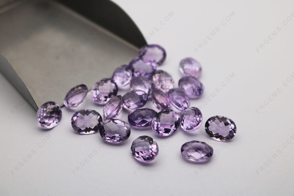 Geunine-Rose-de-france-amethyst-Color-Oval-shaped-Checkerboard-10x8mm-loose-gemstones-Wholesale-IMG_6308