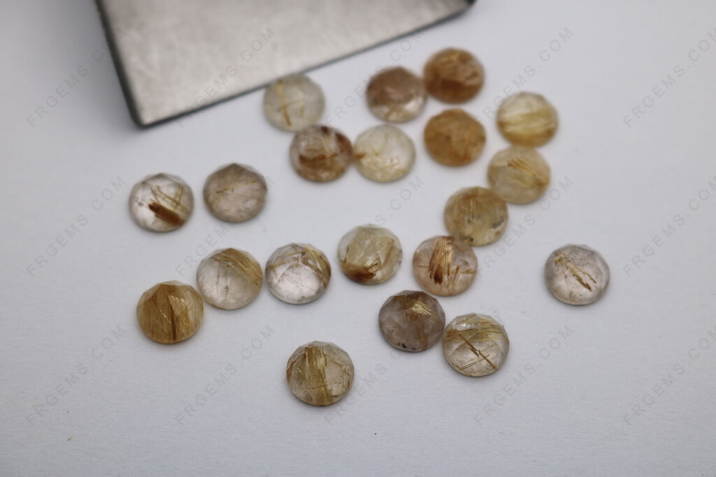 Natural-Rutile-quartz-Round-shaped-faceted-rose-cut-8mm-gemstones-wholesale-IMG_6310