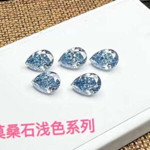 Light-Blue-color-Moissanite-Pear-shape-faceted-loose-gemstones-China