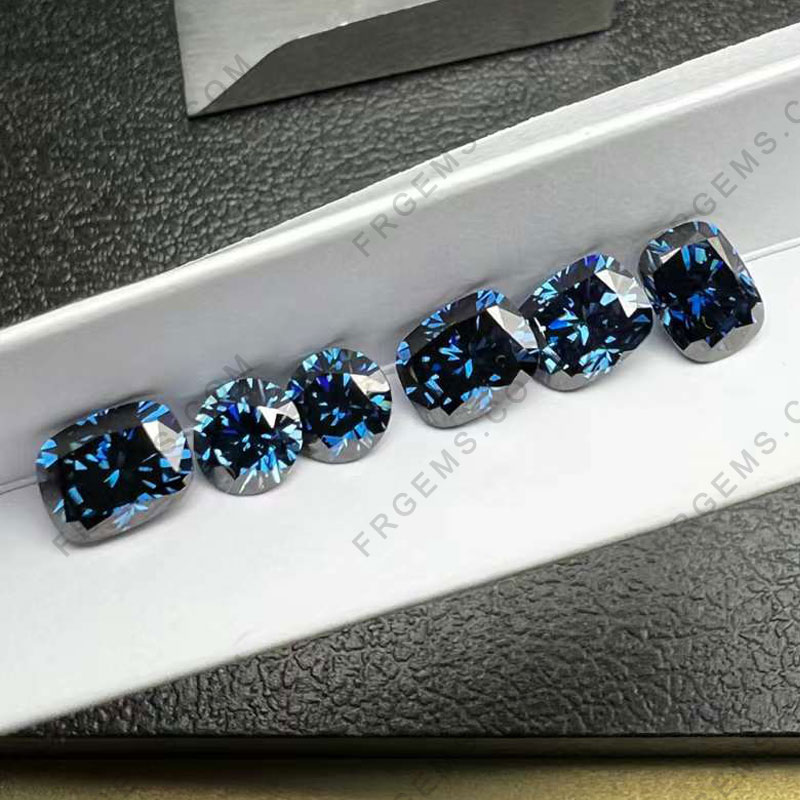 Wholesale Diamond Fancy Blue Color Sapphire blue look like Moissanite loose Gemstones