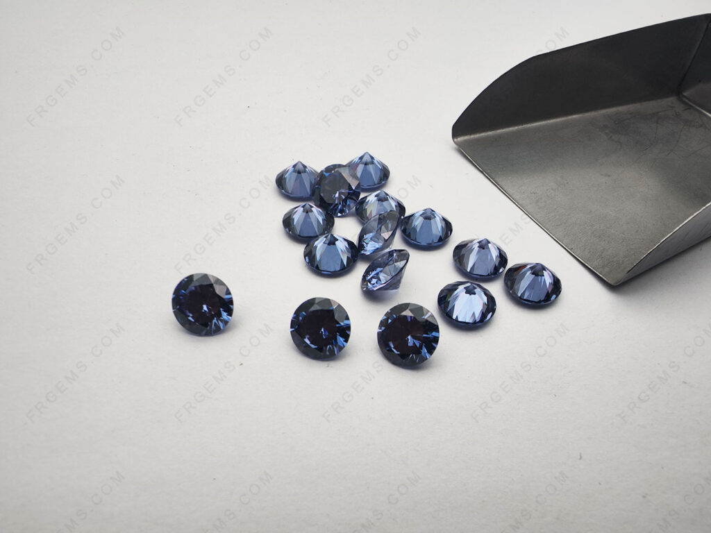 Wholesale-Loose-CZ-ZIrcon-Tanzanite-Blue-Light-Color-Round-Faceted-9mm-Gemstones-manufacturer-China