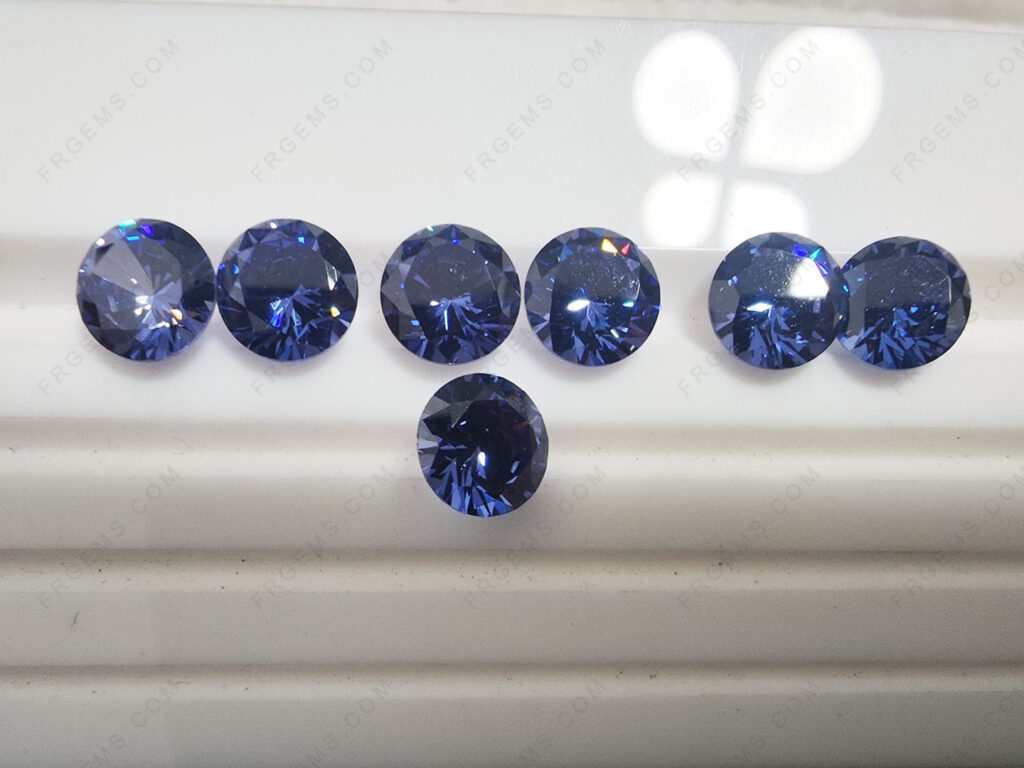 Wholesale-Loose-Cubic-Zirconia-Tanzanite-Blue-Light-Color-Round-Faceted-9mm-Gemstones-China