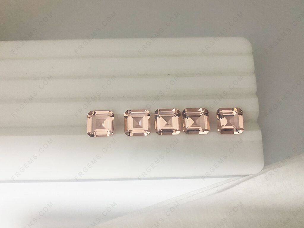 Loose-Nano-Morganite-Peach-Color-Octagon-Square-Step-Cut-Gemstones-wholesale-China