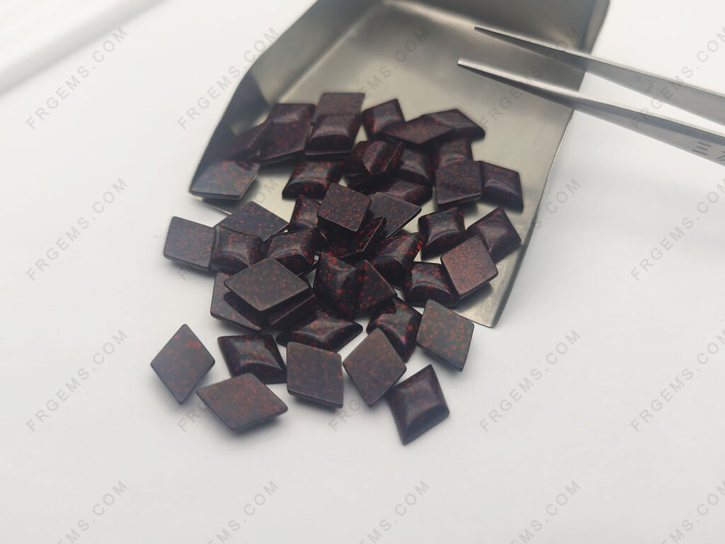 Synthetic-Opal-Black-Color-Opal-lozenge-Shape-10x14mm-gemstones-Suppliers