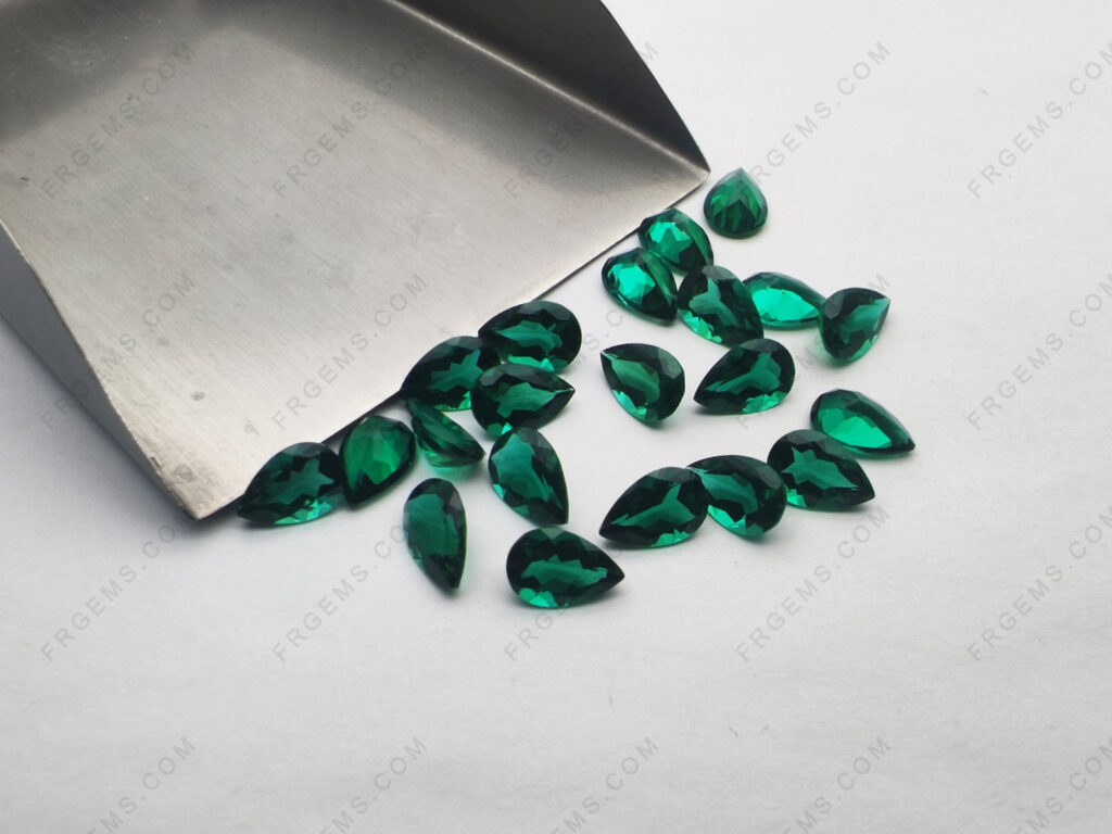 Wholesale-Lab-Grown-Hydrothermal-Emerald-Zambia-Green-Color-Pear-Shaped-Faceted-Gemstones-175643