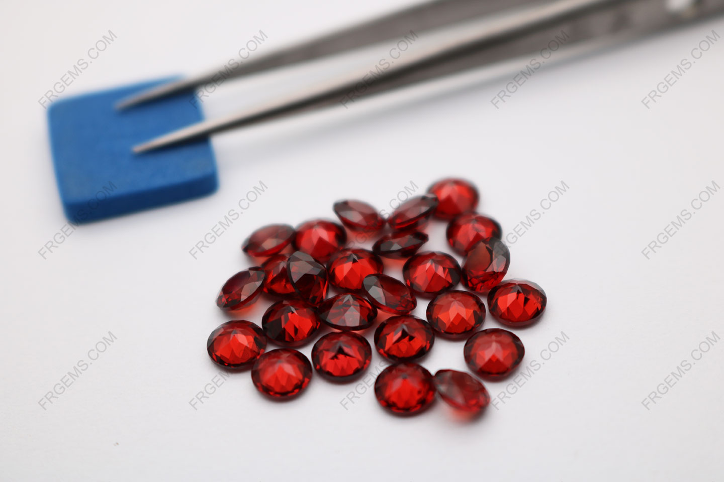 Bulk wholesale Loose Natural Genuine Mozambique Garnet Red Color Round faceted cut 5mm gemstones