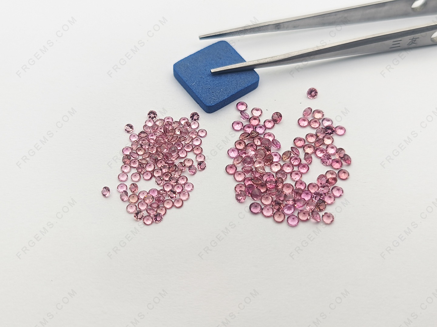 Wholesale Loose Natural genuine Pink Tourmaline Color Round faceted melee Gemstones