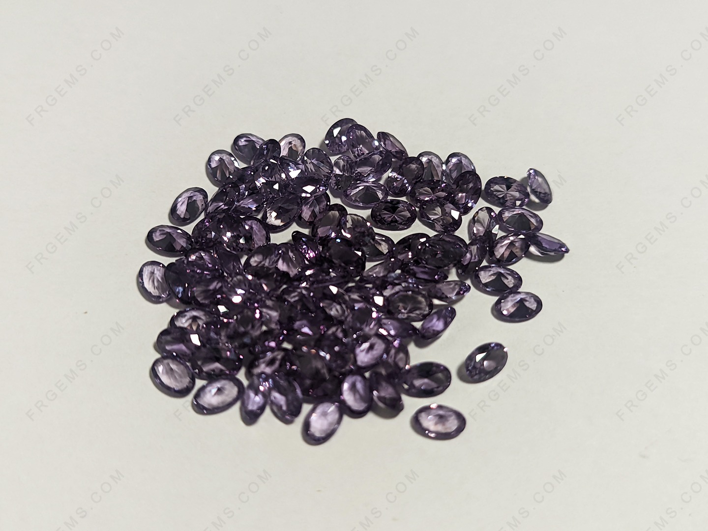 Buy Loose Synthetic Created alexandrite color change 46# Oval Shape faceted Cut 4x6mm gemstones