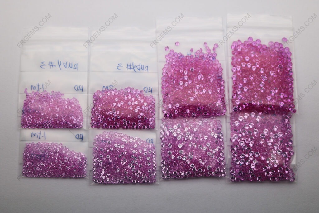 Lab-Created-Corundum-Rose-Pink-Sapphire-3#-Round-Shape-Faceted-1.50mm-2.00mm-gemstones