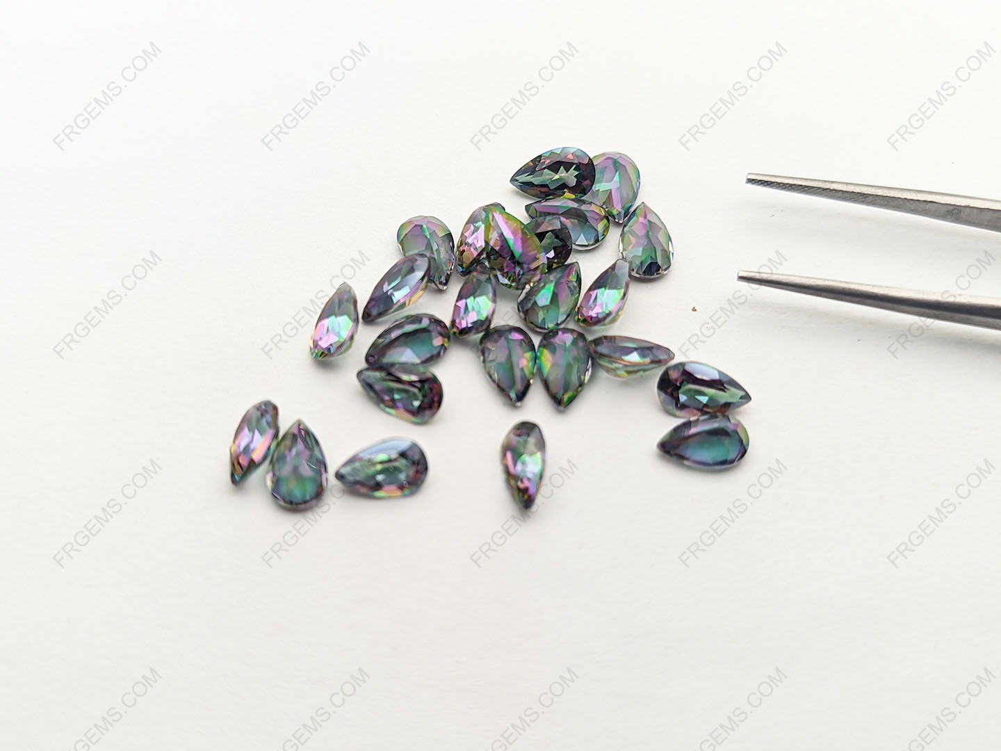 Bulk Wholesale Mystic Topaz Loose Genuine Natural Pear shape 8x5mm faceted Gemstones