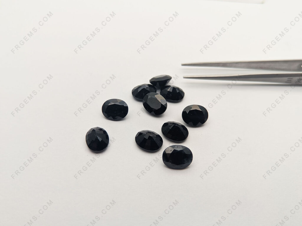 Natural-genuine-Black-Sapphire-color-Oval-shape-10x8mm-gemstones-wholesale-China