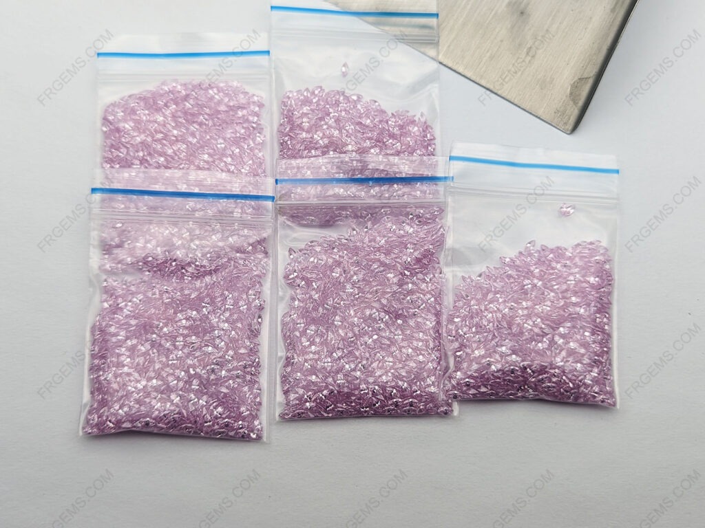 Wholesale-Cubic-zirconia-Rose-Pink-color-Marquise-shape-faceted-3x1.5mm-gemstones