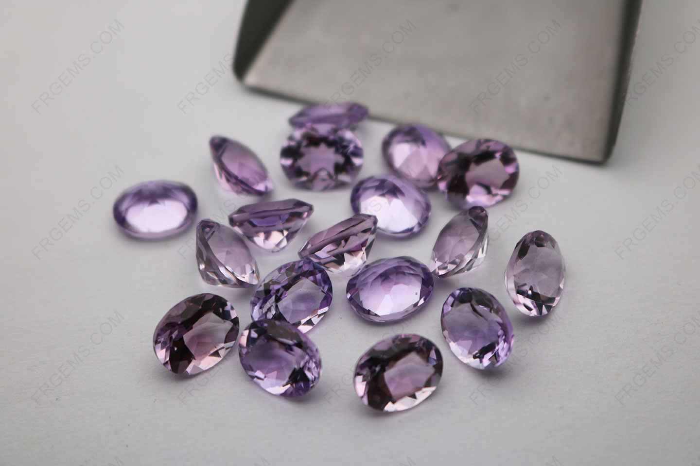 Wholesale Natural Genuine Rose Amethyst Color Oval Shape Faceted cut 10x8mm gemstones from China