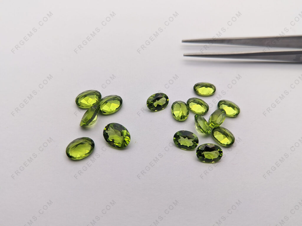 wholesale-Loose-Natural-Peridot-Dark-color-Oval-shape-9x7mm-gemstones-China