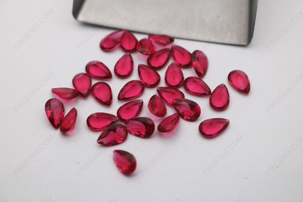 Glass-Ruby-Red-BR502#-Pear-shape-Faceted-cut-8x5mm-Loose-gemstones-manufacturer-in-China-IMG_6892