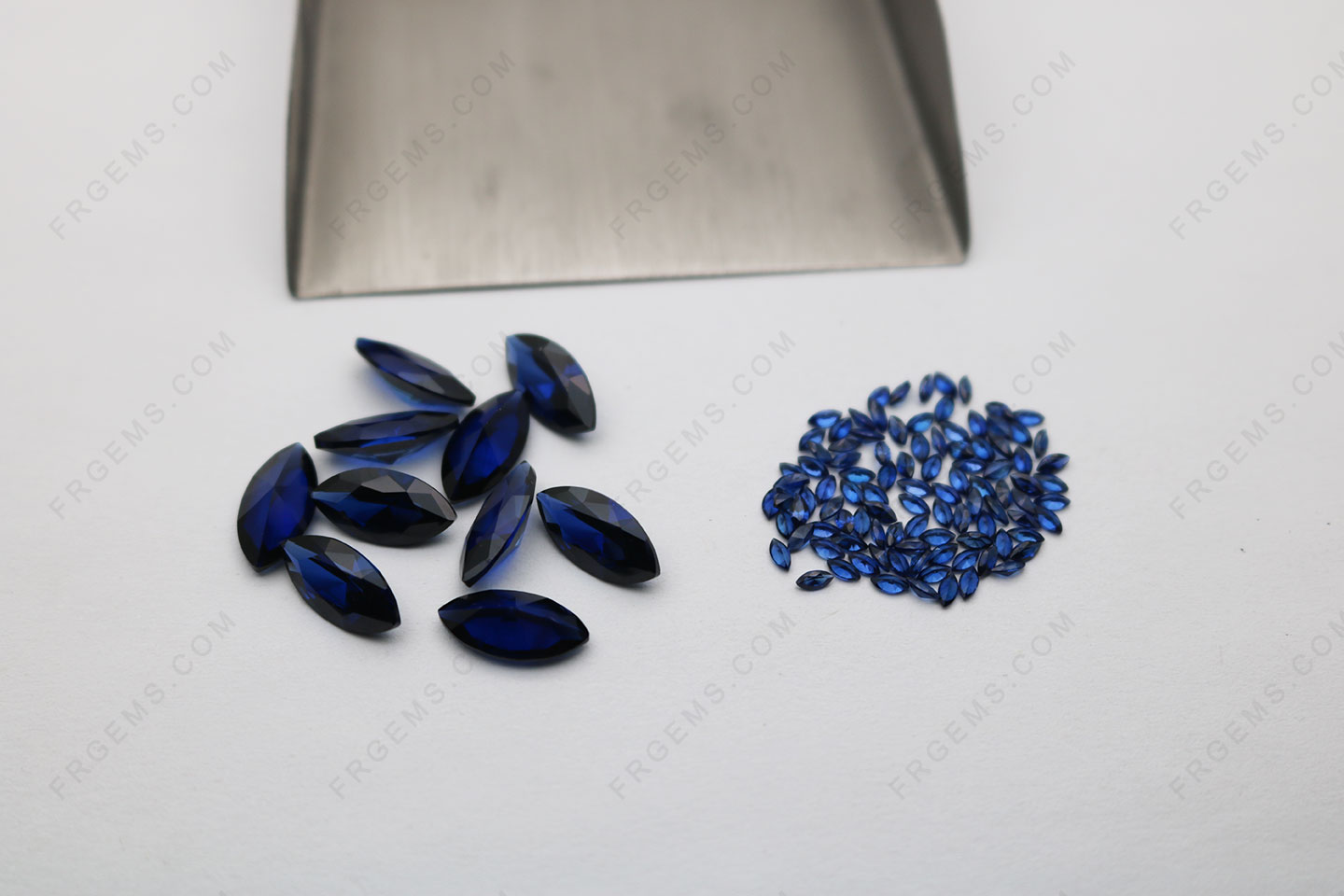 High Quality Corundum Blue sapphire 34# color Marquise shape faceted cut 3x1.5mm and 12x6mm gemstones
