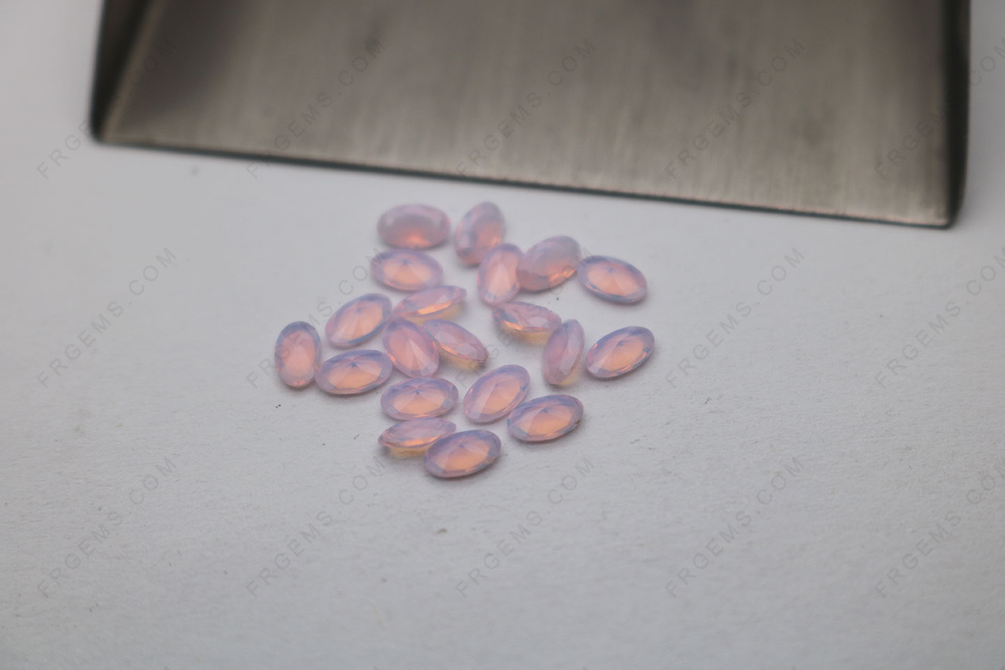 Loose Nano Opal pink 283# color Oval faceted cut 3x5mm gemstones bulk wholesale