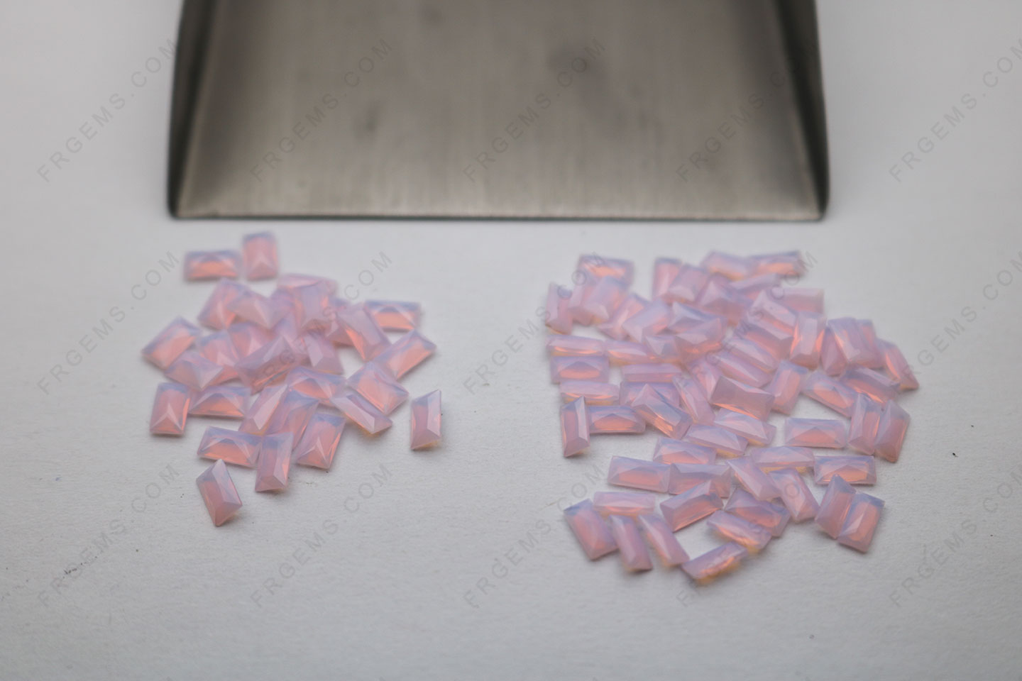 Nano Crystal Opal pink 283# Color Rectangle Princess cut 2.5x5mm and 3x5mm gemstones