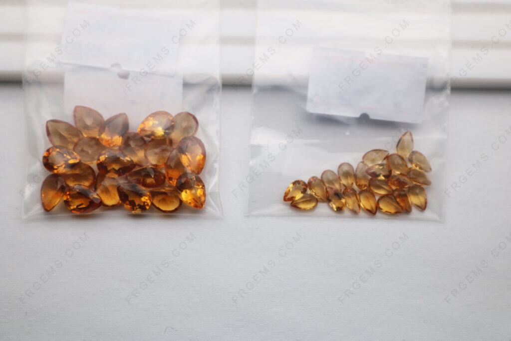 Natural-Citrine-dark-color-Pear-shape-faceted-cut-5x3mm-and-7x5mm-gemstones-IMG_6705