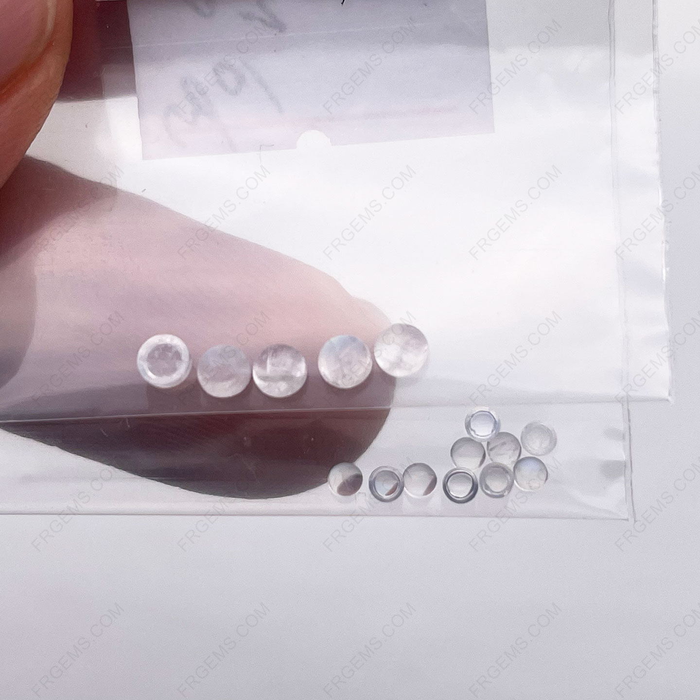 Loose Natural Rainbow Moonstone Round Cabochon 2mm and 3mm gemstones