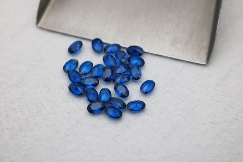 thumbnail image 2 of Lab-Created Blue Spinel Loose Gems - Octagon Cut, Various Sizes & Packs, Eye Clean 2 of 3