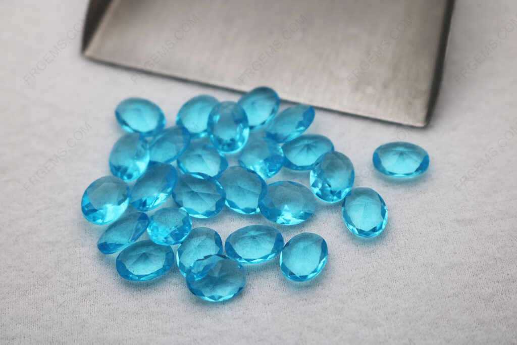 Wholesale-Glass-Swiss-blue-Color-BA316#-Oval-shape-faceted-cut-9x7mm-Loose-gemstones-IMG_6903