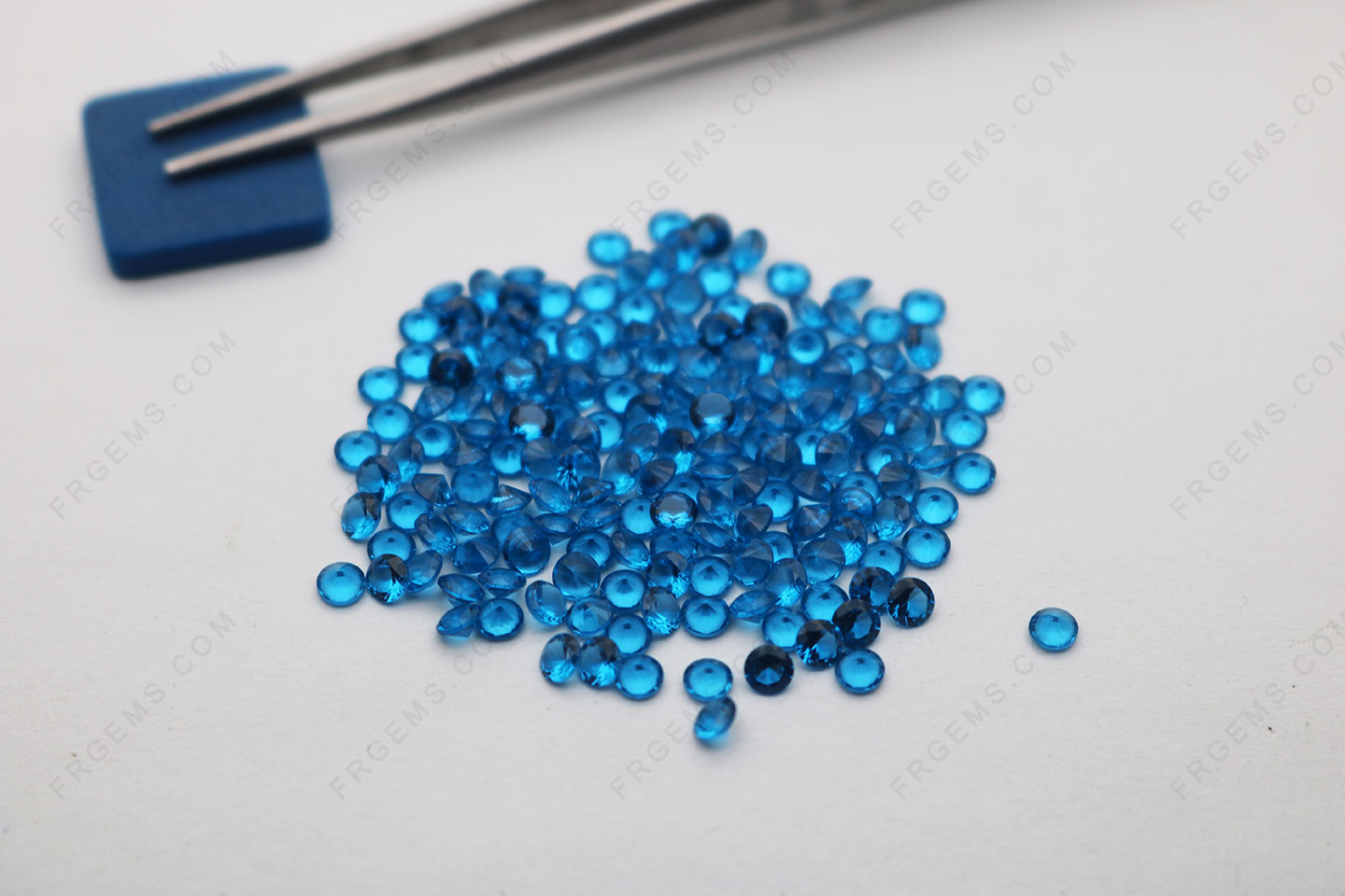 Wholesale Loose Nano Topaz London Blue #141 Color Round Shape Faceted Cut 3mm gemstones