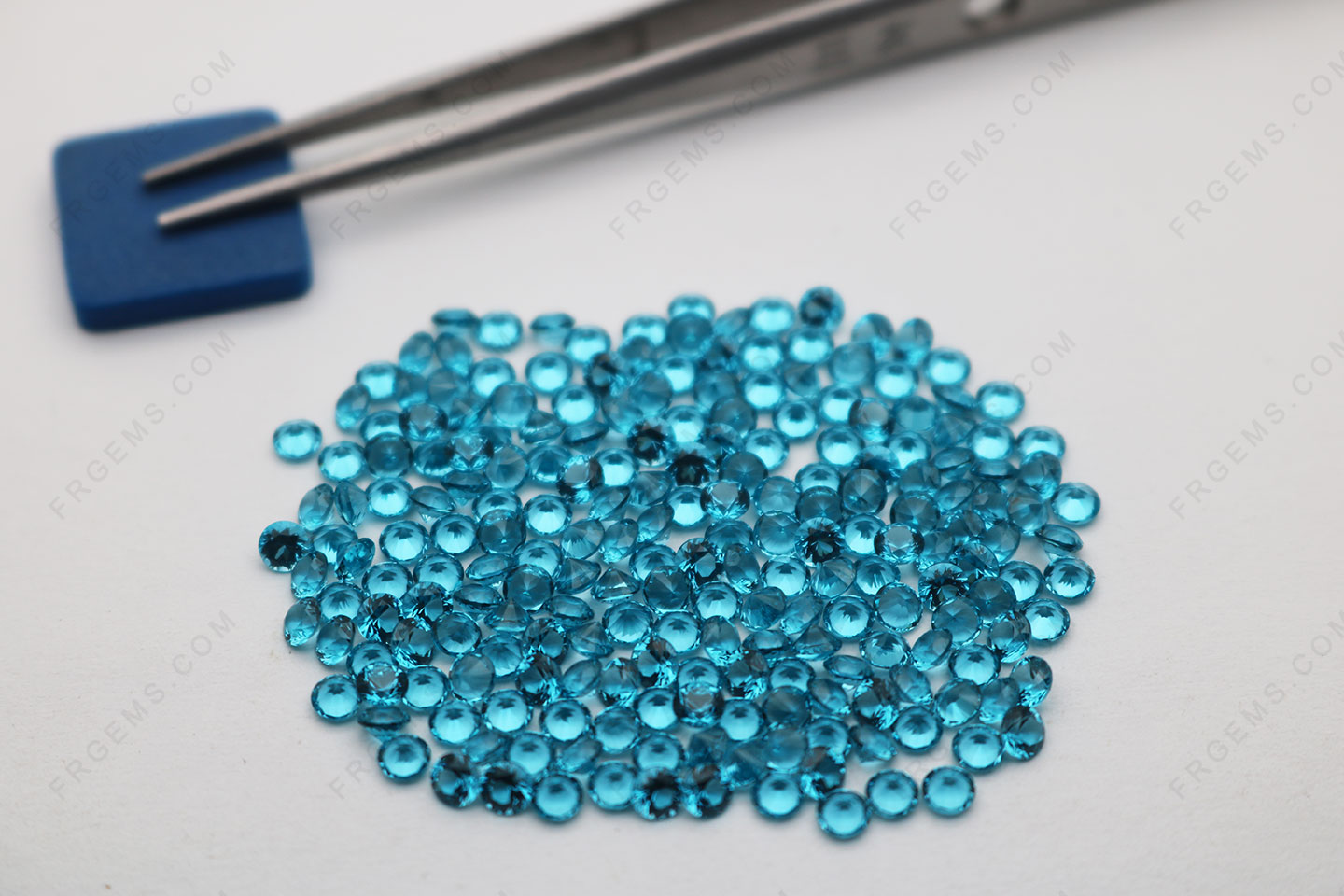 Wholesale Nano Paraiba #150/2 Color Round shape Faceted cut 3mm Loose gemstones