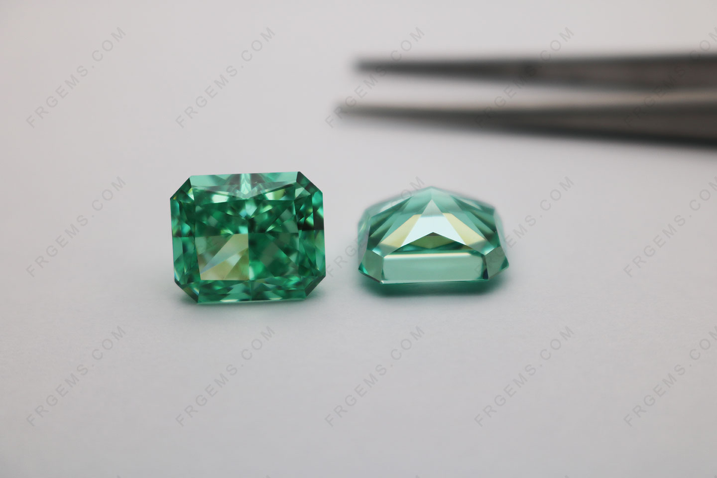 Loose Cubic Zirconia Octagon Crushed Ice Cut Paraiba Color Loose Gemstones