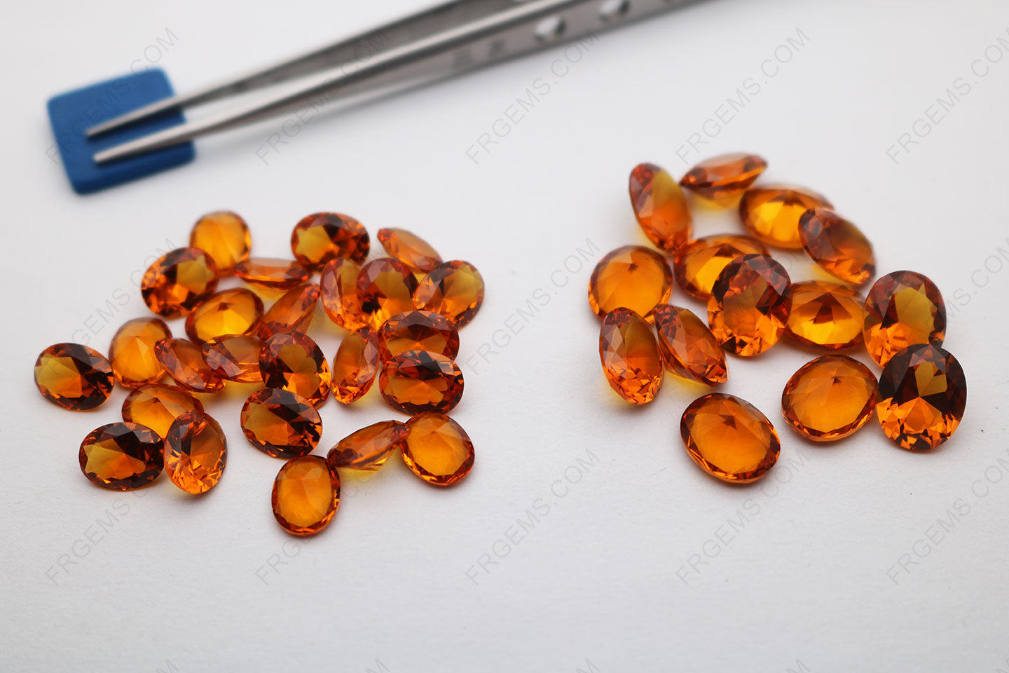 China Nano Crystal Citrine Yellow #172 Color Oval faceted 9x7mm and 11x9mm loose gemstones bulk wholesale