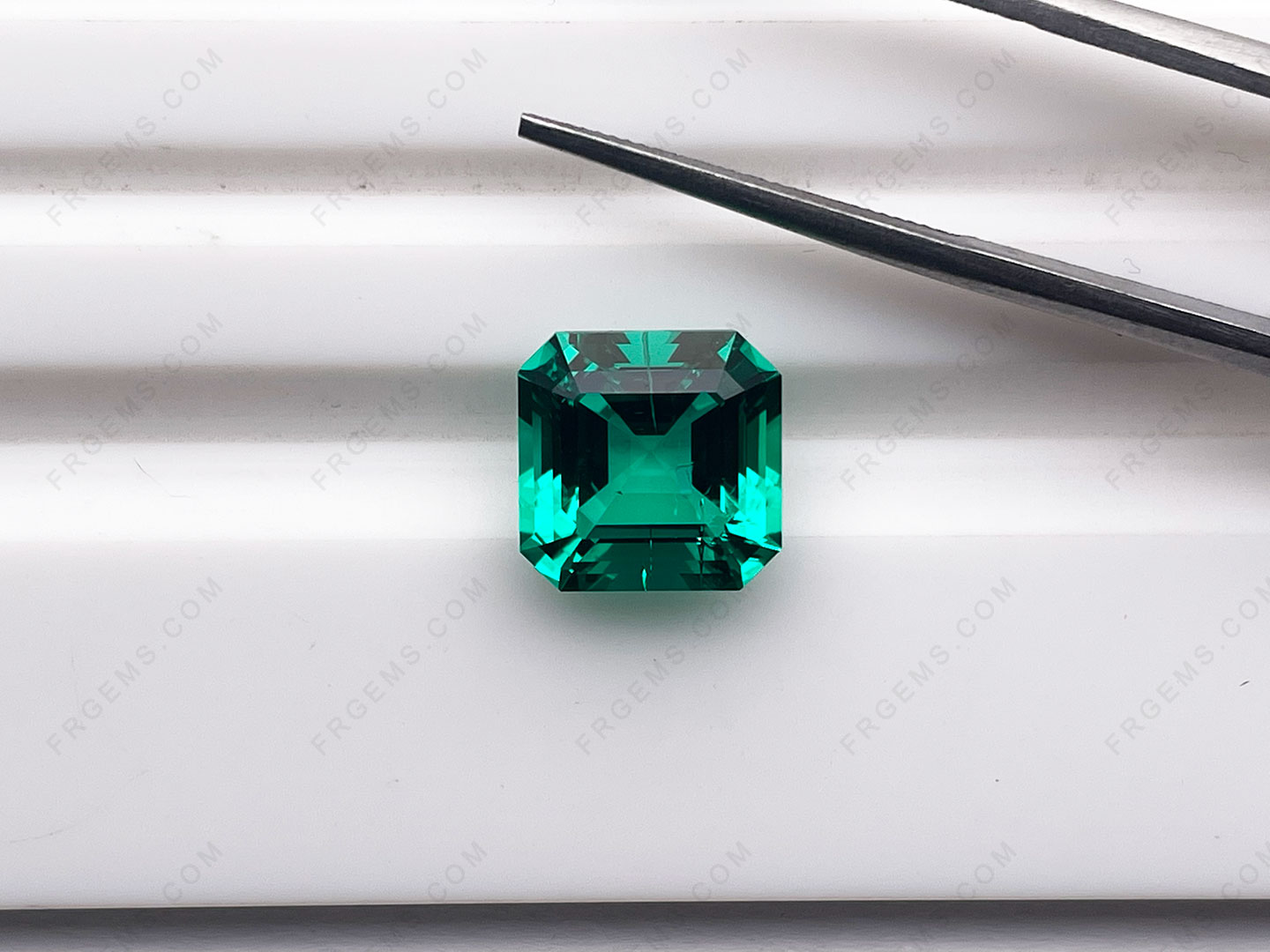 Wholesale Lab Grown Emerald Green Colombia Green Color Asscher Cut