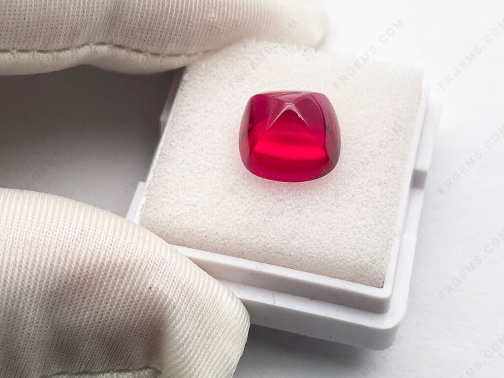 Lab-Grown-Ruby-Red-Color-Sugar-loaf-Shape-10x10mm-Loose-gemstones-bulk-wholesale-IMG_1964