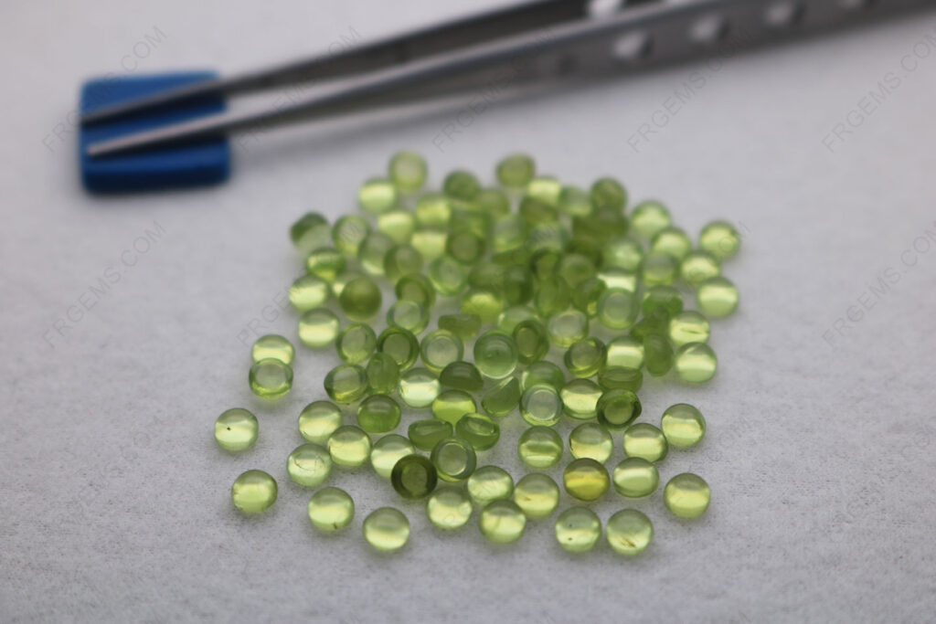 Natural-Peridot-Color-Round-Cabochon-4mm-loose-gemstones-Suppliers-China-IMG_7010