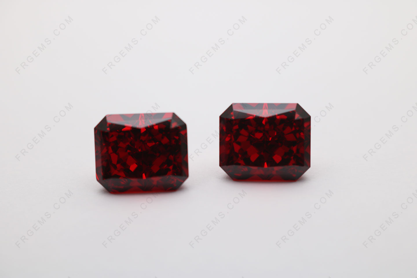 Cubic Zirconia Octagon Crushed Ice Cut Garnet Red Color 5A Top Best Quality Loose Gemstones